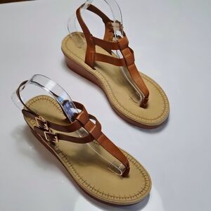 Brown Comfort Foam Sandals Size 10